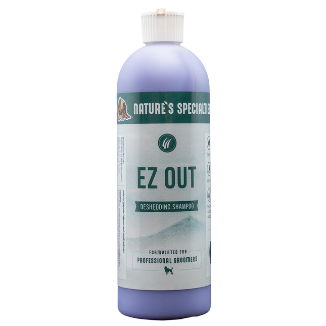 Nature's Specialties EZ Out Shampoo - undercoat removal support shampoo for dogs and cats, concentrate 1:16