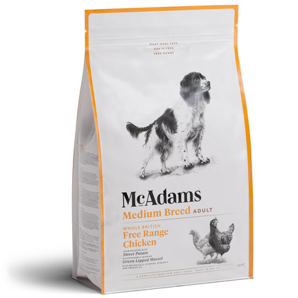 McAdams Medium Breed Free Range Chicken - baked food for medium dogs, free-range chicken - PROMOTION due to best before date