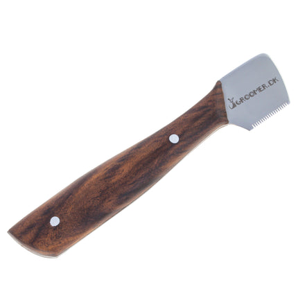 Groomer.dk Danish Classic Left Knife - classic trimmer with a wooden handle, for left-handed users