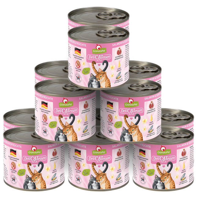 GranataPet DeliCatessen & Seafood - grain-free wet cat food, salmon and seafood