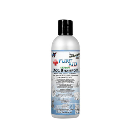 Double K Furst Aid Dog Shampoo - medicinal shampoo for dogs, with tar and sulfur for skin issues