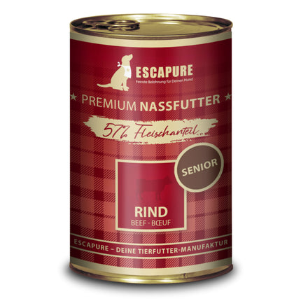 Escapure Senior Beef - wet food for senior dogs, beef with vegetables