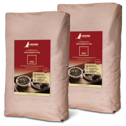 Escapure Premium Beef - high-quality dog food, oven-baked beef