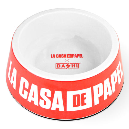 Dashi La Casa De Papel Original Bowl - melamine bowl for dogs and cats, themed after the series Money Heist