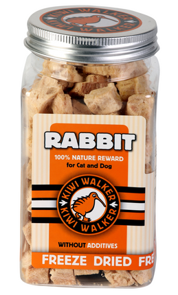 Kiwi Walker Rabbit Snacks - 100% rabbit, freeze-dried, natural treats for dogs and cats