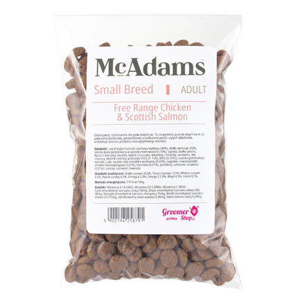 McAdams Small Breed Free Range Chicken & - baked food for small dogs, free-range chicken and salmon - sample