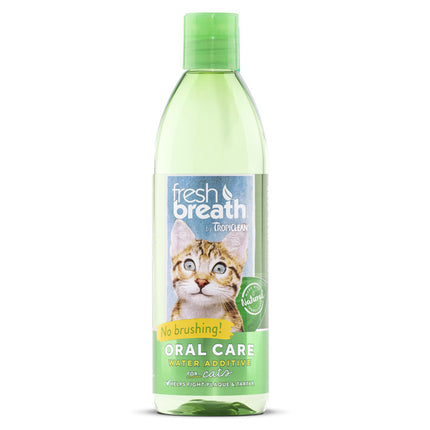 Tropiclean Fresh Breath Water Additive for Cats - natural water additive for cats, for oral hygiene