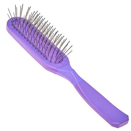 Madan Oblong Pin Brush - professional, elongated brush with an ergonomic handle and metal pins