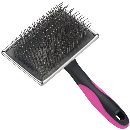 Blovi Extra Hard Russian Terrier Slicker Brush - slicker brush with hard, long pins, inspired by the Russian grooming tool