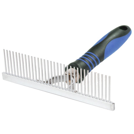 Show Tech Rake Comb Medium - Rake for Dogs and Cats, Metal Pins