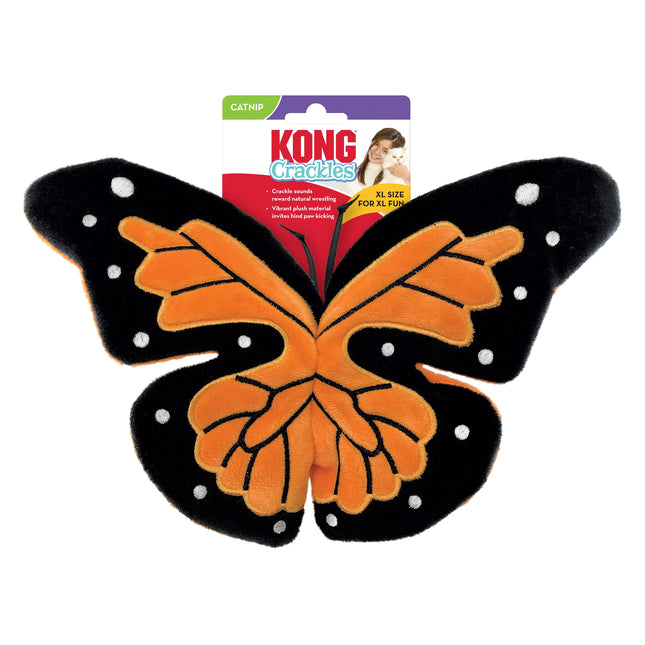 KONG Crackles Flutterz - crinkly toy for cats, butterfly with catnip