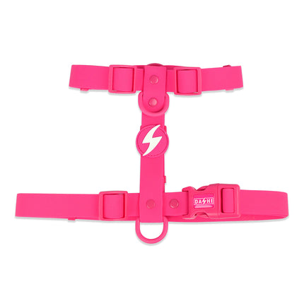 Dashi Colorflex Back Harness Pink - adjustable, waterproof guard harness for dogs, pink