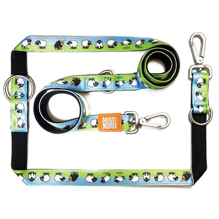 Max & Molly Multi-Leash Sheep - Adjustable Dog Leash, Interesting Pattern, 200cm