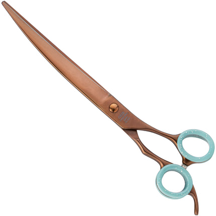 Geib Entree Gold Curve Scissors - professional grooming scissors made from Japanese steel, curved