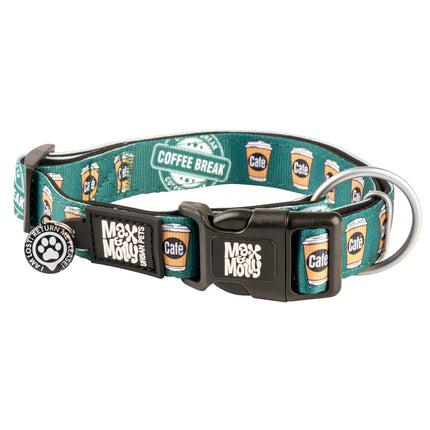 Max&Molly GOTCHA! Smart ID Coffee Break Collar - collar with smart Tag pendant for dogs