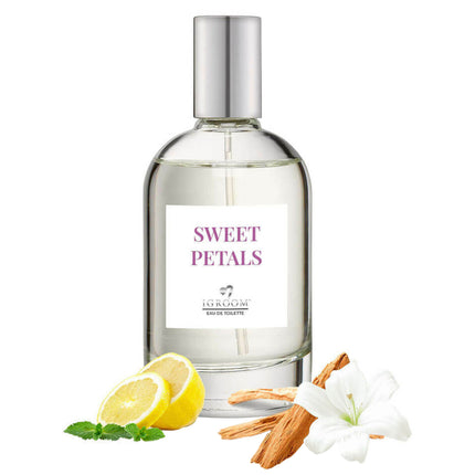 IGroom Eau De Toilette Sweet Petals - floral-scented perfume for dogs with notes of citrus and mint