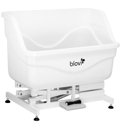 Blovi Fiberglass Dog Bath Tub - professional fiberglass grooming tub with electric lift