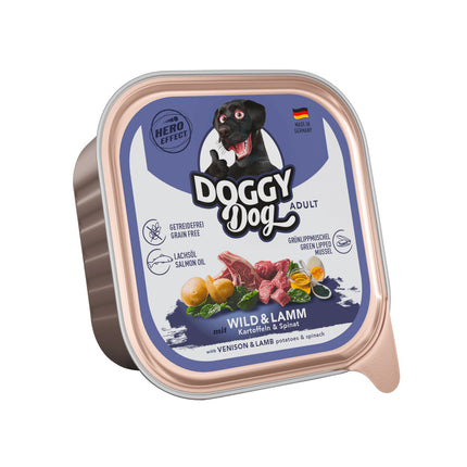 Doggy Dog Venison & Lamb - grain-free wet dog food with game and lamb