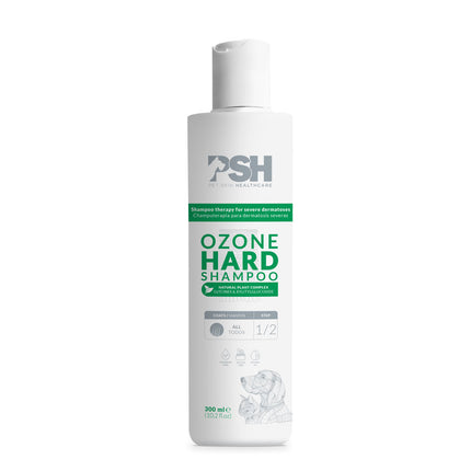 PSH Ozone Hard Shampoo - dermatological shampoo for dogs and cats, for severe skin disease cases