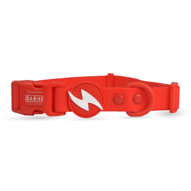 Dashi Colorflex Collar Red - waterproof dog collar, red