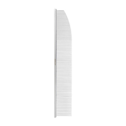 Artero Cornerless Volume Comb - large metal comb with mixed tooth spacing, unilaterally rounded