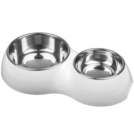 Flamingo Royal Doblo Bowl - double bowl for dogs and cats, non-slip