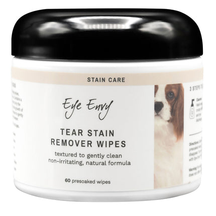 Eye Envy Tear Stain Remover Wipes for Dogs 60 pcs - wipes for removing discoloration around a dog's eyes