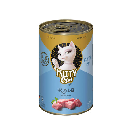 Kitty Cat Veal Pâté - grain-free wet food, pâté for cats, with veal