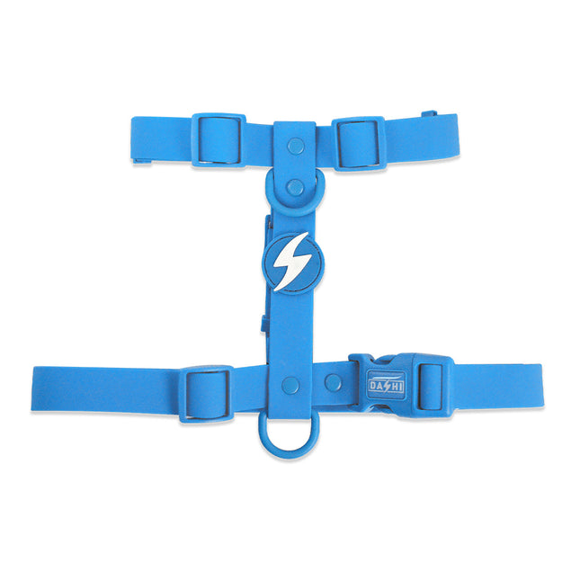 Dashi Colorflex Back Harness Blue - adjustable, waterproof guard harness for dogs, blue