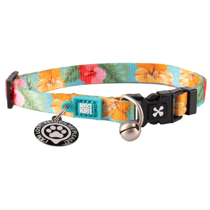 Max&Molly GOTCHA! Smart ID Cat Collar Exotique - colorful collar for cats with a smart Tag pendant