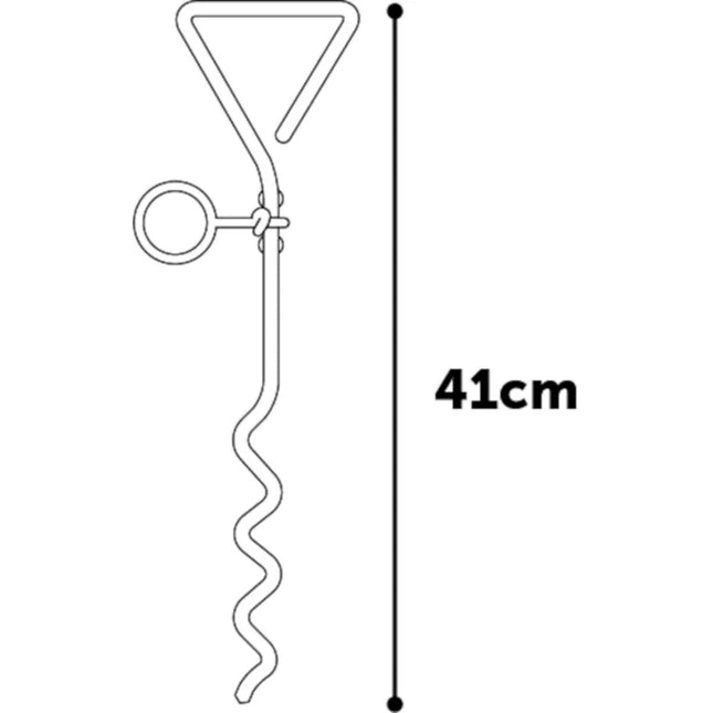 Flamingo Tie Out Stake Pina - metal stake for tying up your dog