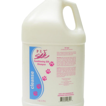 Pet Silk Conditioning Silk Shampoo - cleansing, moisturizing, and softening fur shampoo, concentrate 1:16