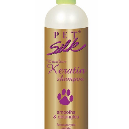 Pet Silk Brazilian Keratin Shampoo - moisturizing, smoothing shampoo for dogs and cats, with Brazilian keratin and silk, concentrate 1:16