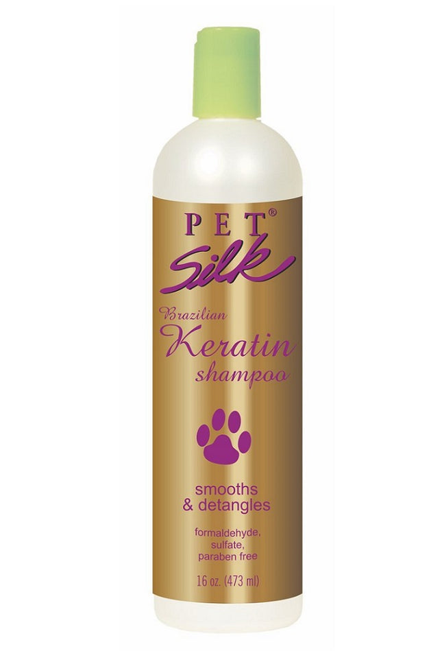 Pet Silk Brazilian Keratin Shampoo - moisturizing, smoothing shampoo for dogs and cats, with Brazilian keratin and silk, concentrate 1:16