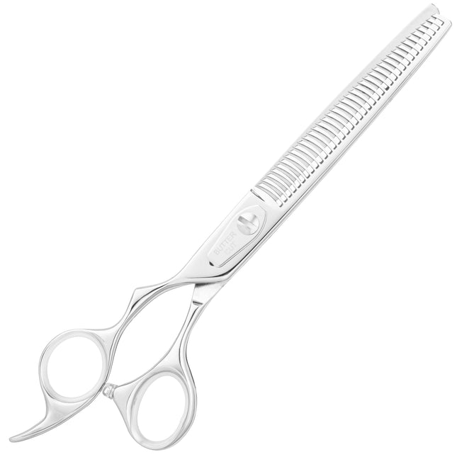 Geib Yoshi Lefty Thinner Scissors - single-sided straight thinning scissors for left-handed users, made of Japanese steel, 38 teeth