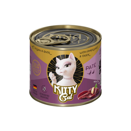 Kitty Cat Pheasant & Duck Pâté - Grain-Free Wet Food, Pâté for Cats, with Pheasant and Duck