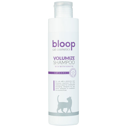 Bloop Volumize Shampoo For Cats - professional volumizing shampoo for cats that facilitates detangling, concentrated 1:10