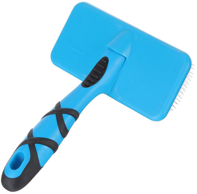 Groom Professional Flat Slicker Brushes Medium - flat and soft poodle brush