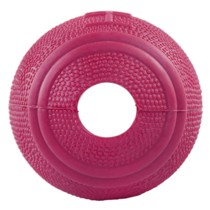 Flamingo American Football - dog toy, ball with a treat opening