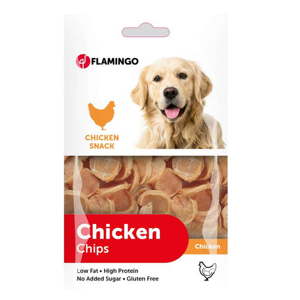 Flamingo Chick`N Chips - dog treats, chicken rings