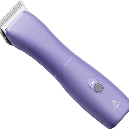 Andis eMERGE Lilac Clipper - professional single-speed clipper with built-in rechargeable battery and CeramicEdge blade (1.5mm), purple