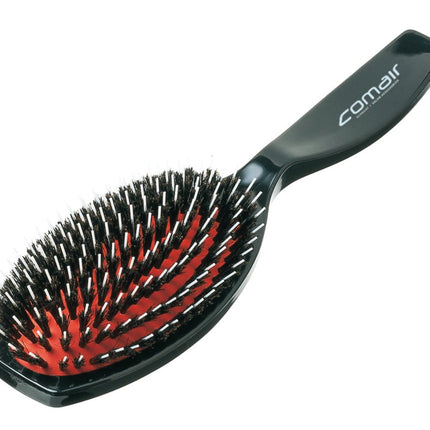 Comair Oval - large plastic brush with wild boar bristles and nylon