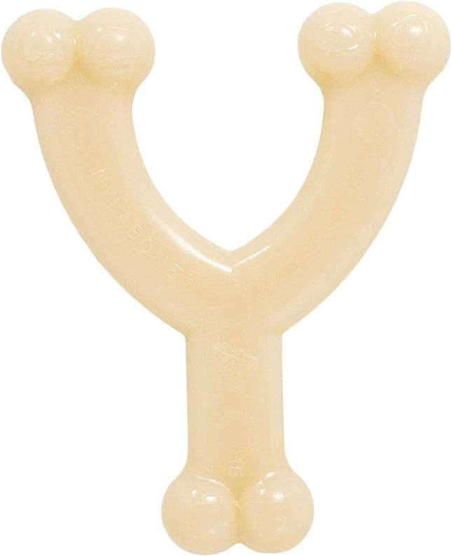 Nylabone Extreme Wishbone Chicken - durable chew toy for dogs, chicken flavor