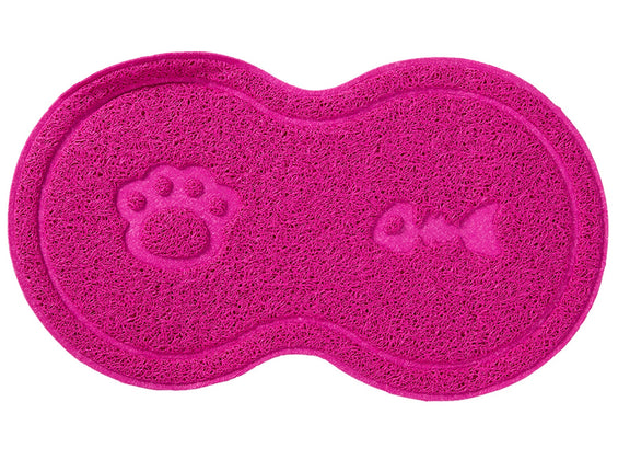 Blovi Non-Slip Pet Bowl Mat - Anti-Slip Mat for Bowls - Pink