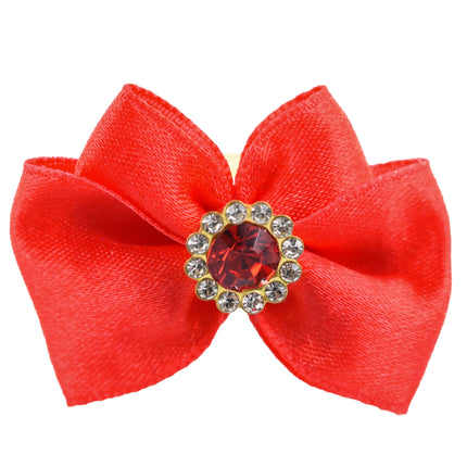 Blovi Bow Glamour satin bow with decorative stone