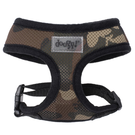 Doogy Air Mesh Harness - lightweight, breathable, and non-restrictive harness for dogs, camo