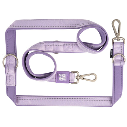 Max&Molly Multi Function Leash Matrix 2.0 Lavender - detachable dog leash, reflective, purple