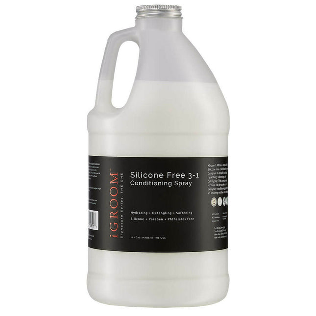 IGroom Silicone Free - 1 Conditioning Spray - silicone-free conditioner for dogs, facilitates detangling and nourishes - 1.9L