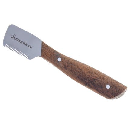 Groomer.dk Danish Classic Knife - classic trimmer with wooden handle