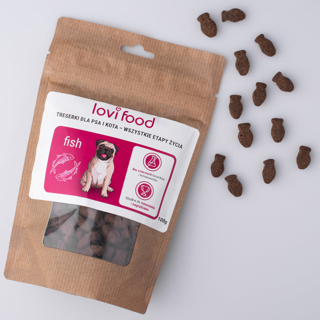 Lovi Food Fish - treats for dogs and cats, with fish